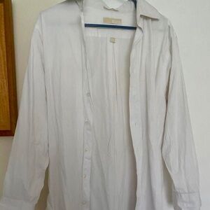 Michael Kors Men's White Shirt M